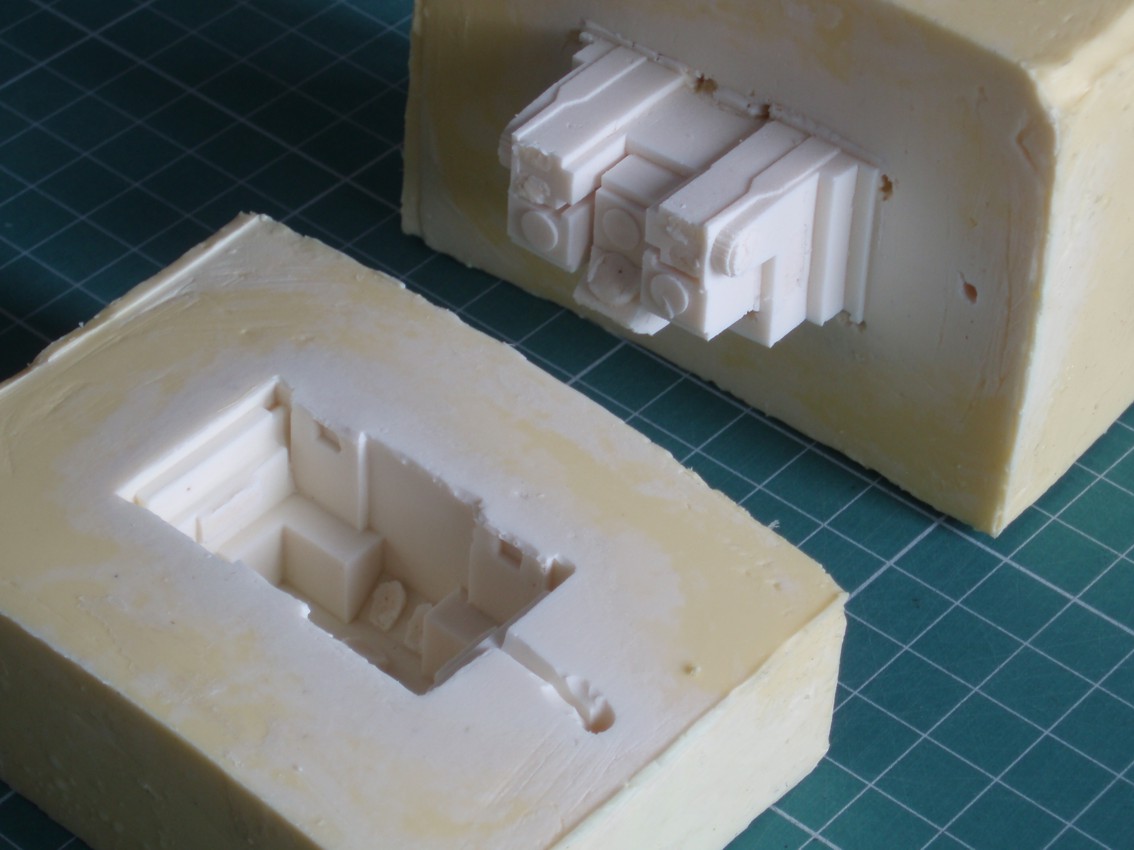 extracción molde prototipo colada al vacío
